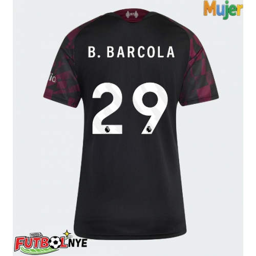 Camiseta Liverpool Bradley Barcola #29 Tercera Equipación para mujer 2026-27 manga corta